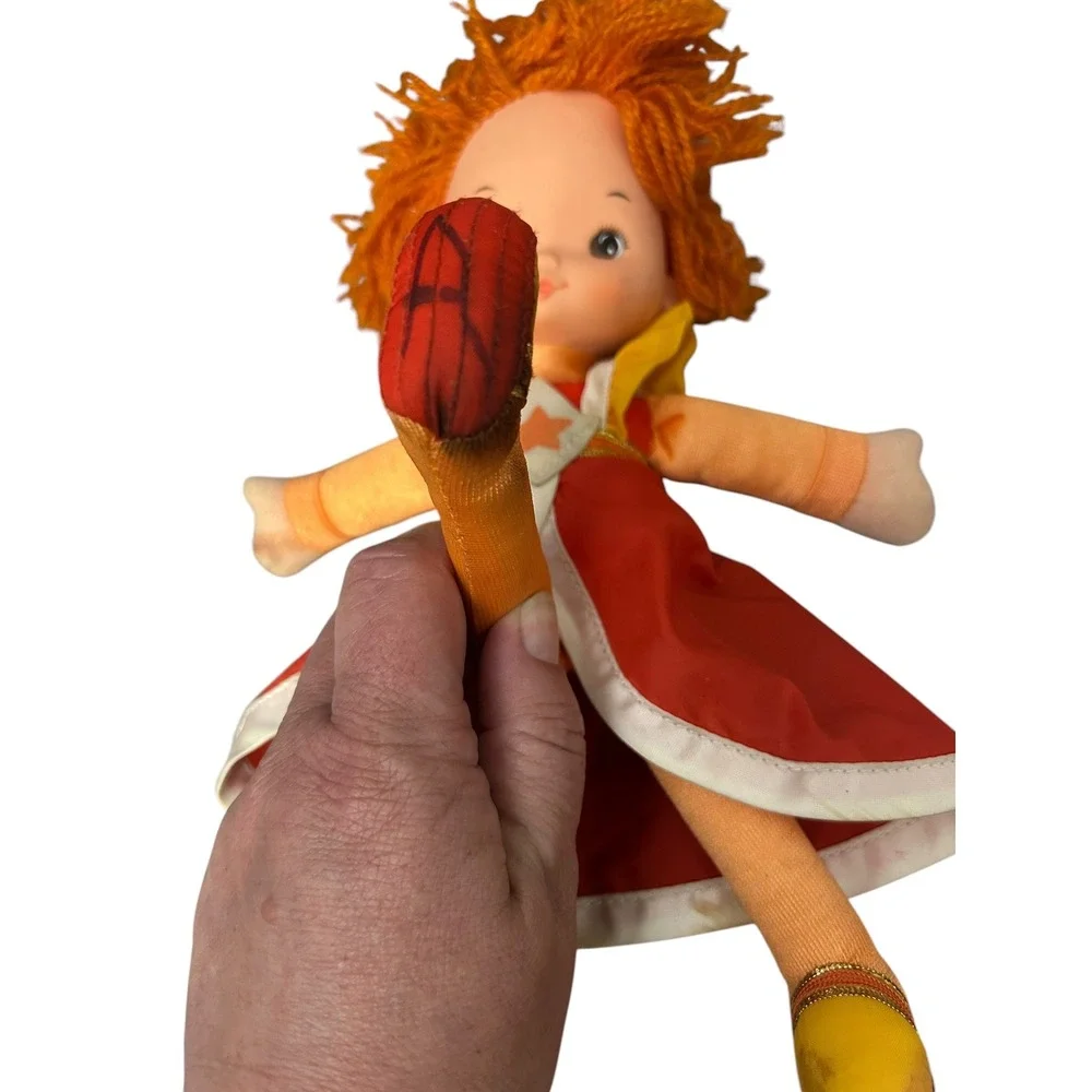 Vintage 1983 Hallmark Rainbow Brite Lala Orange Plush Doll Color Kid